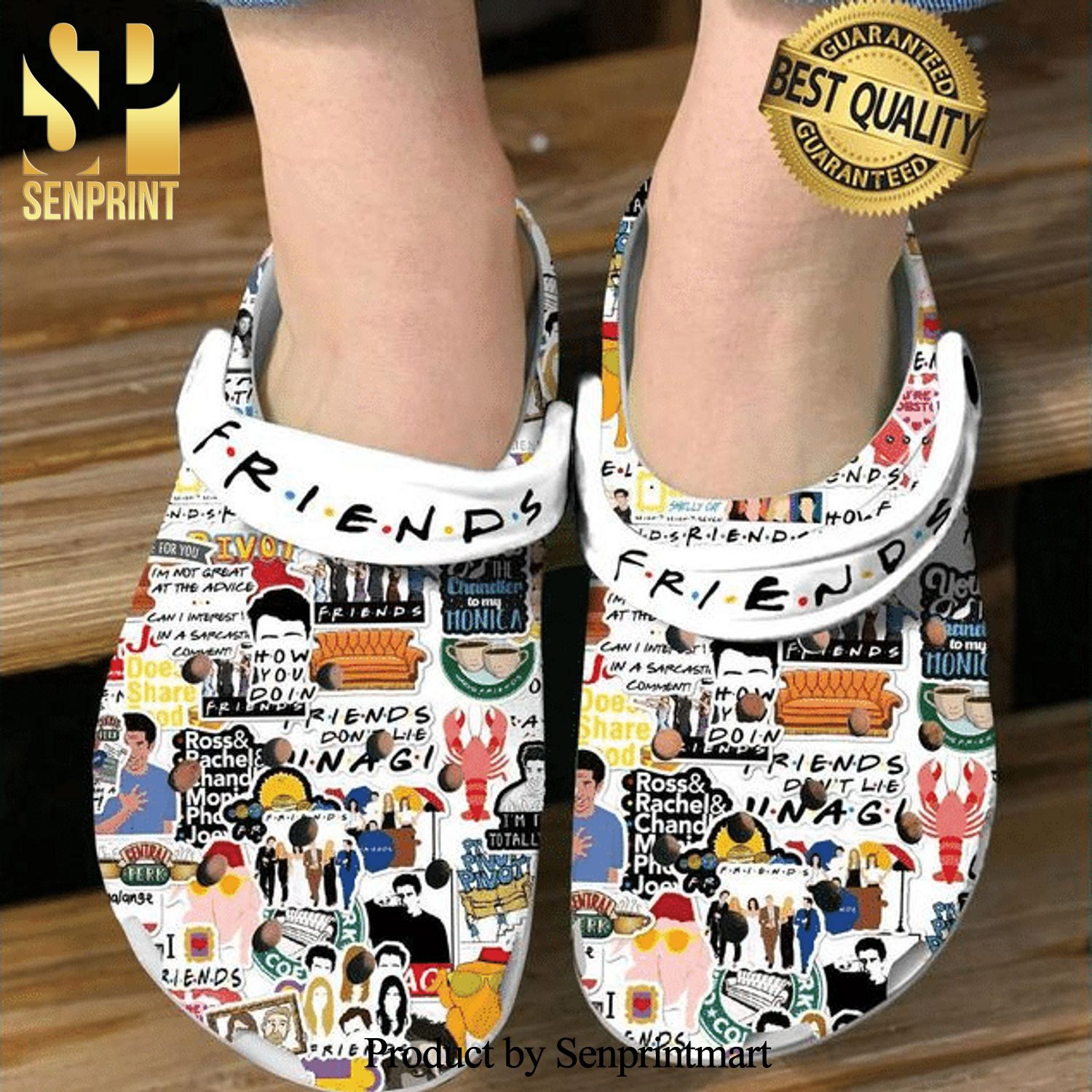 Friends Tv Series All Over Printed Crocs Crocband