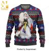 Shake And Bake Talladega Nights Reindeer Pattern Knitted Ugly Christmas Sweater – Black