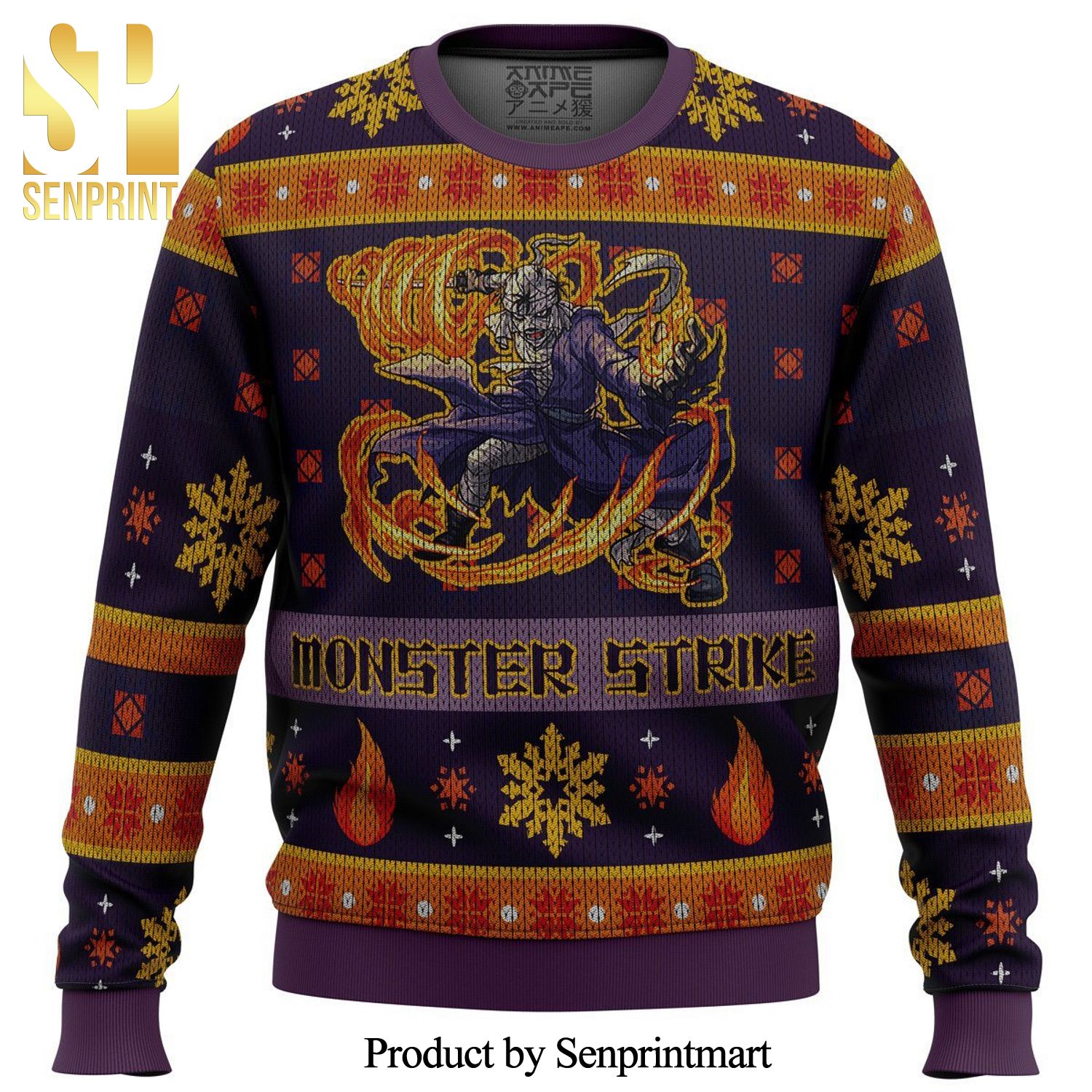 Shishio Makoto Monster Strike Samurai X Premium Manga AnimeKnitted Ugly Christmas Sweater