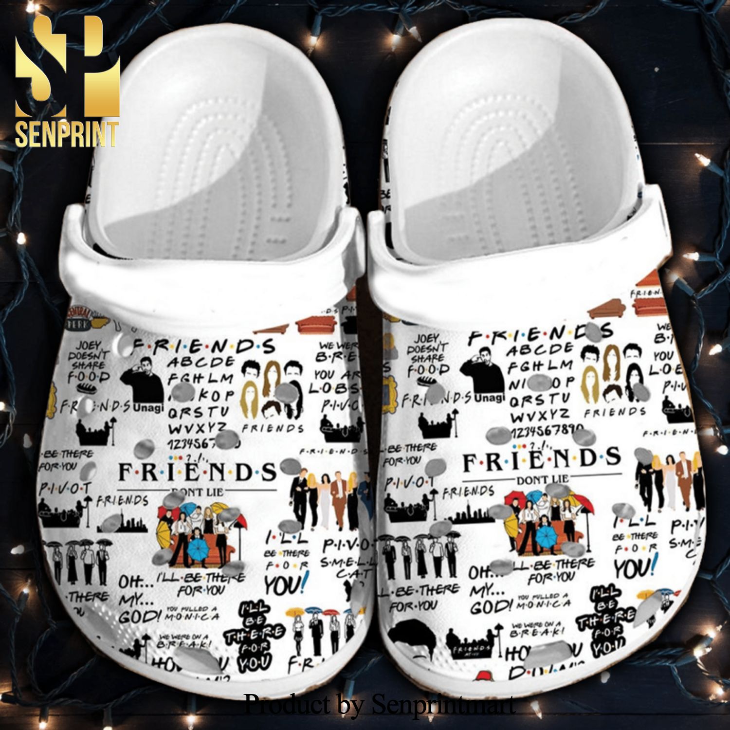 Friends Tv Series All Over Printed Crocs Shoes