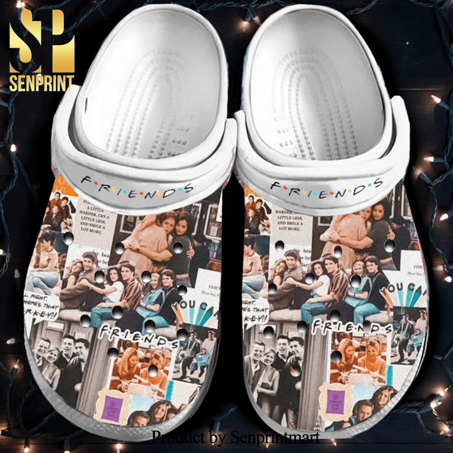 Friends Tv Series All Over Printed Crocs Unisex Crocband Clogs