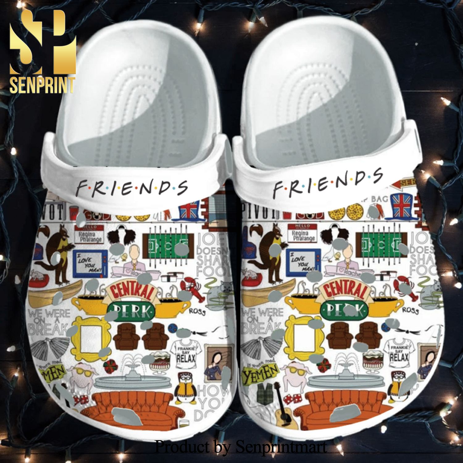 Friends Tv Series Cental Perk Street Style Crocs Classic