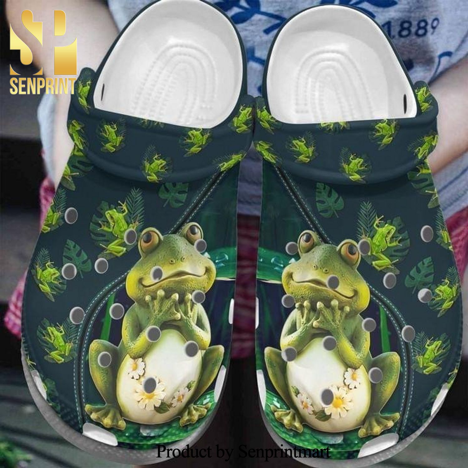 Frog Princess Gift For Loverar Full Printing Crocs Crocband