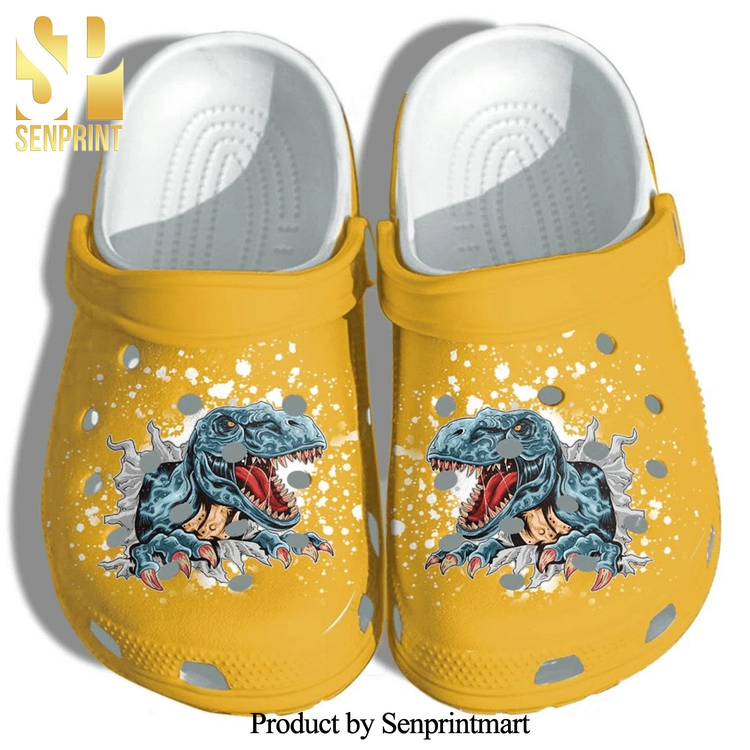 Funny Dinosaur T-Rex Gift For Lover Classic Crocs Crocband Clog