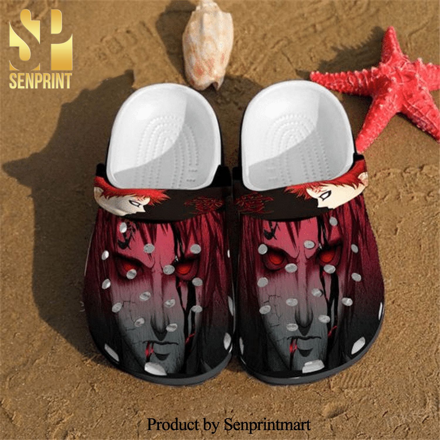 Gaara Anime Naruto Street Style Crocs Crocband