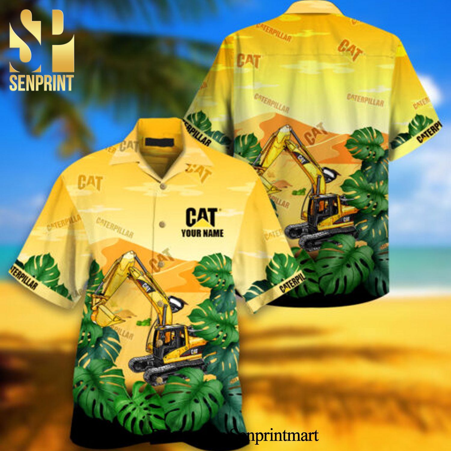 Caterpillar Inc Custom Name For Fans Hawaiian Shirt