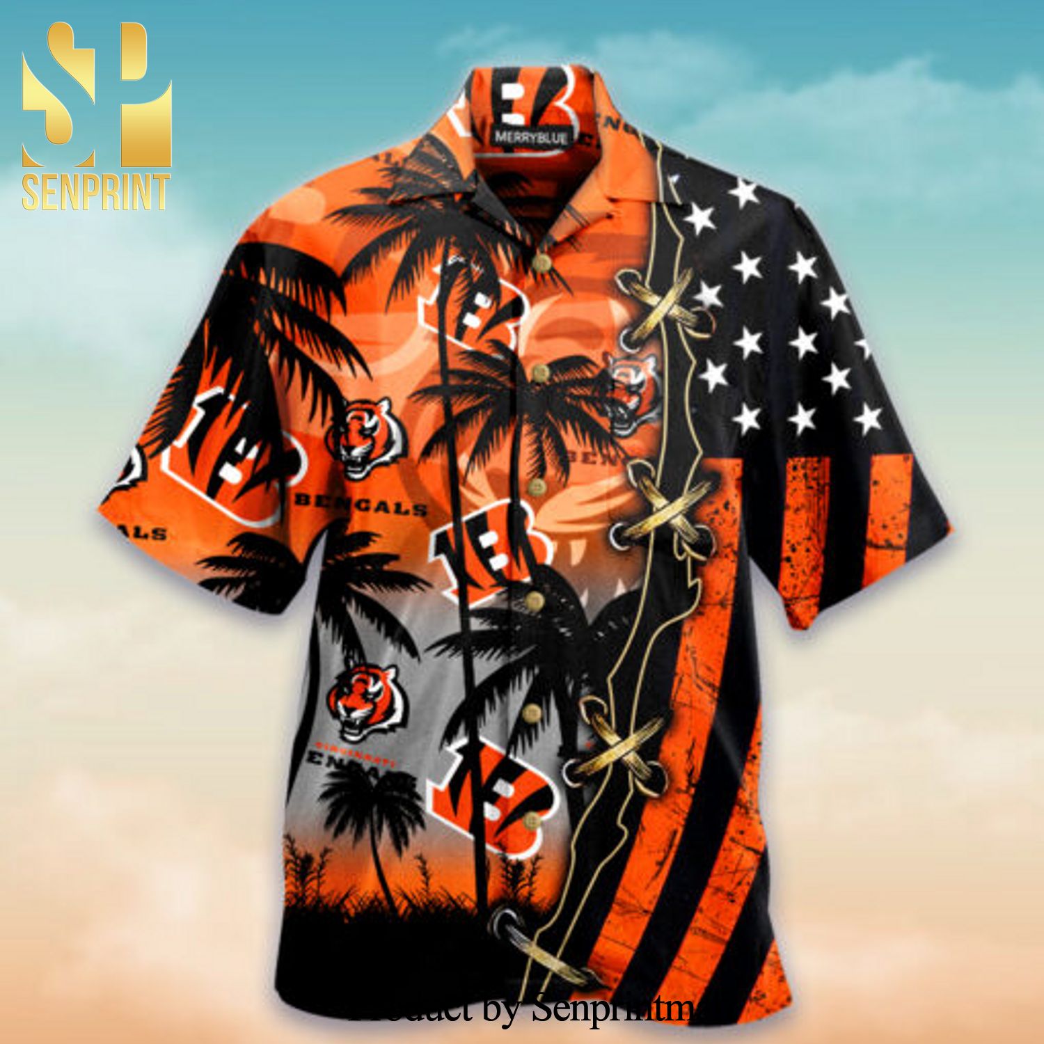 Cincinnati Bengals US Flag Champions For Fans Hawaiian Shirt