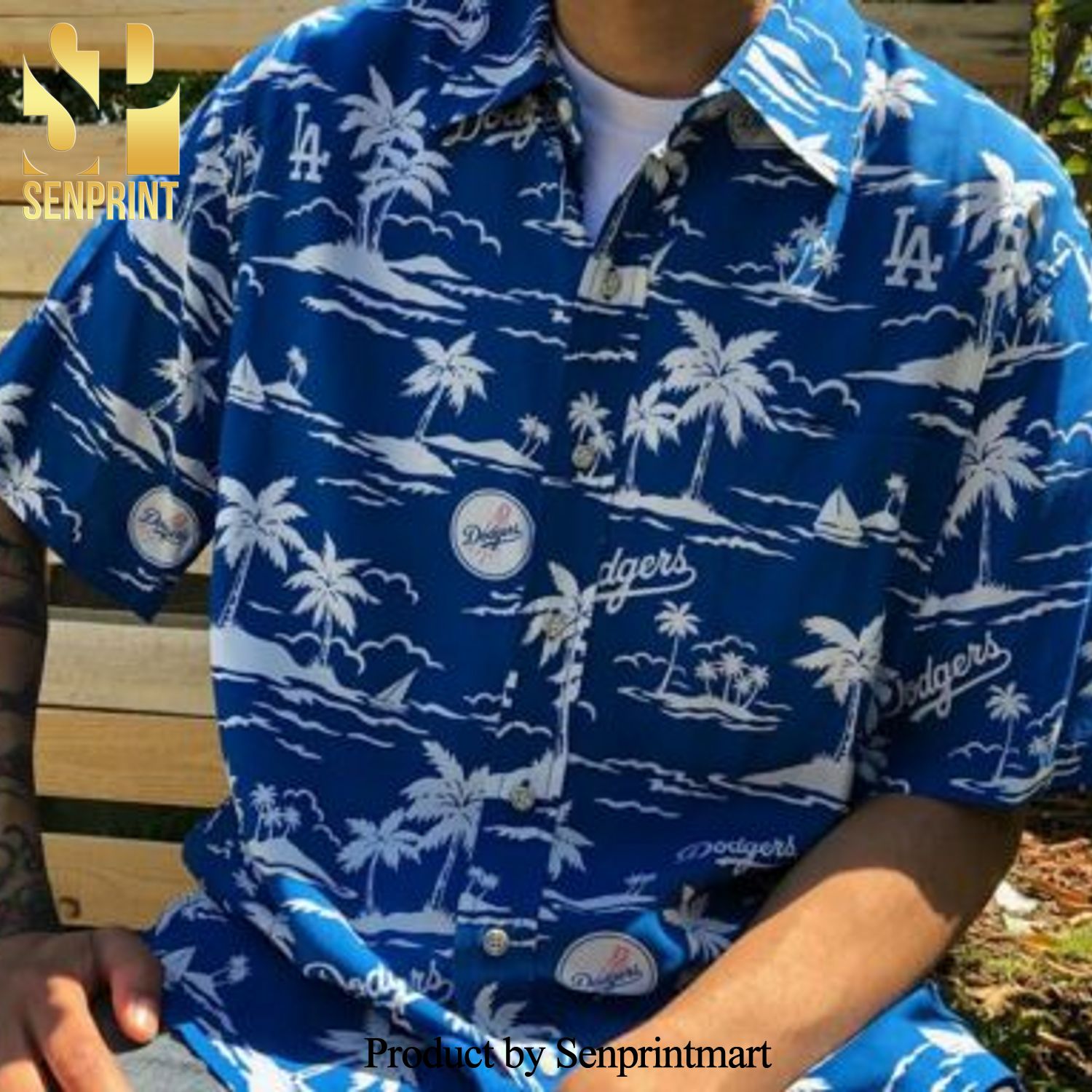 La Dodgers Tropical Pattern For Fans Hawaiian Shirt