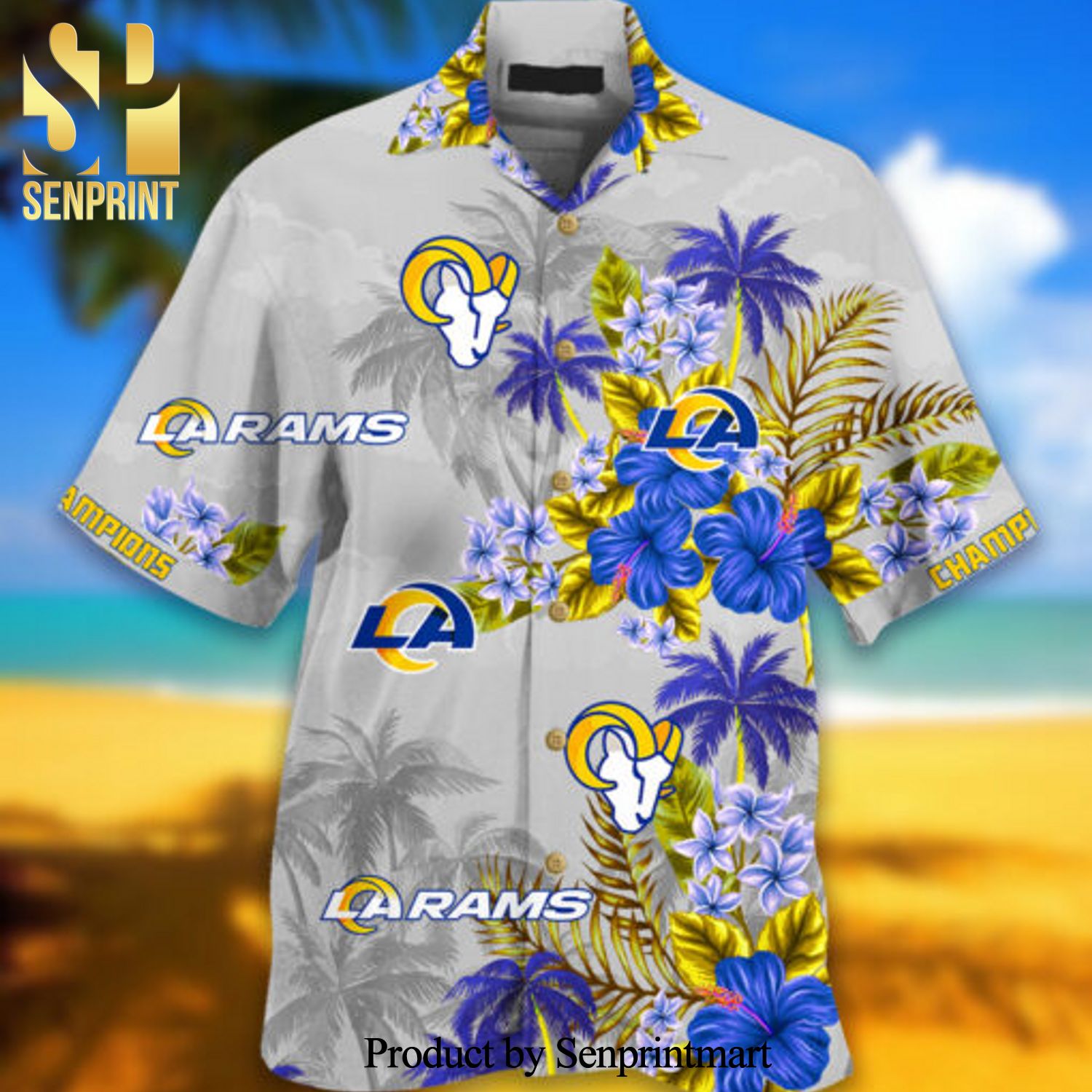 rams aloha shirt