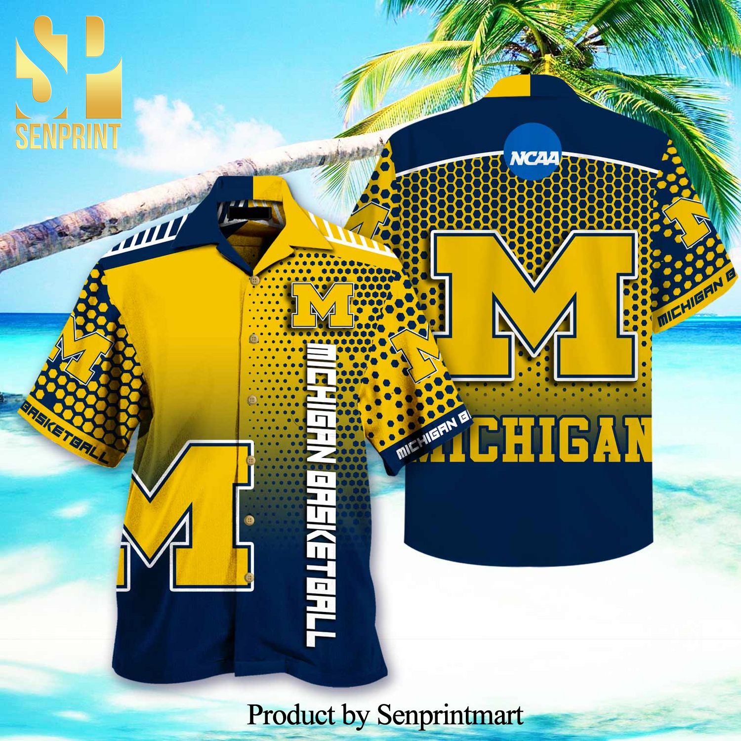 Michigan Wolverines men’s basketball For Fans Hawaiian Shirt