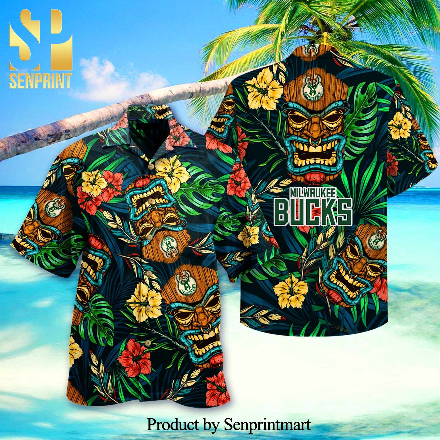 Milwaukee Bucks MLB For Fans 3D Hawaiian Shirt
