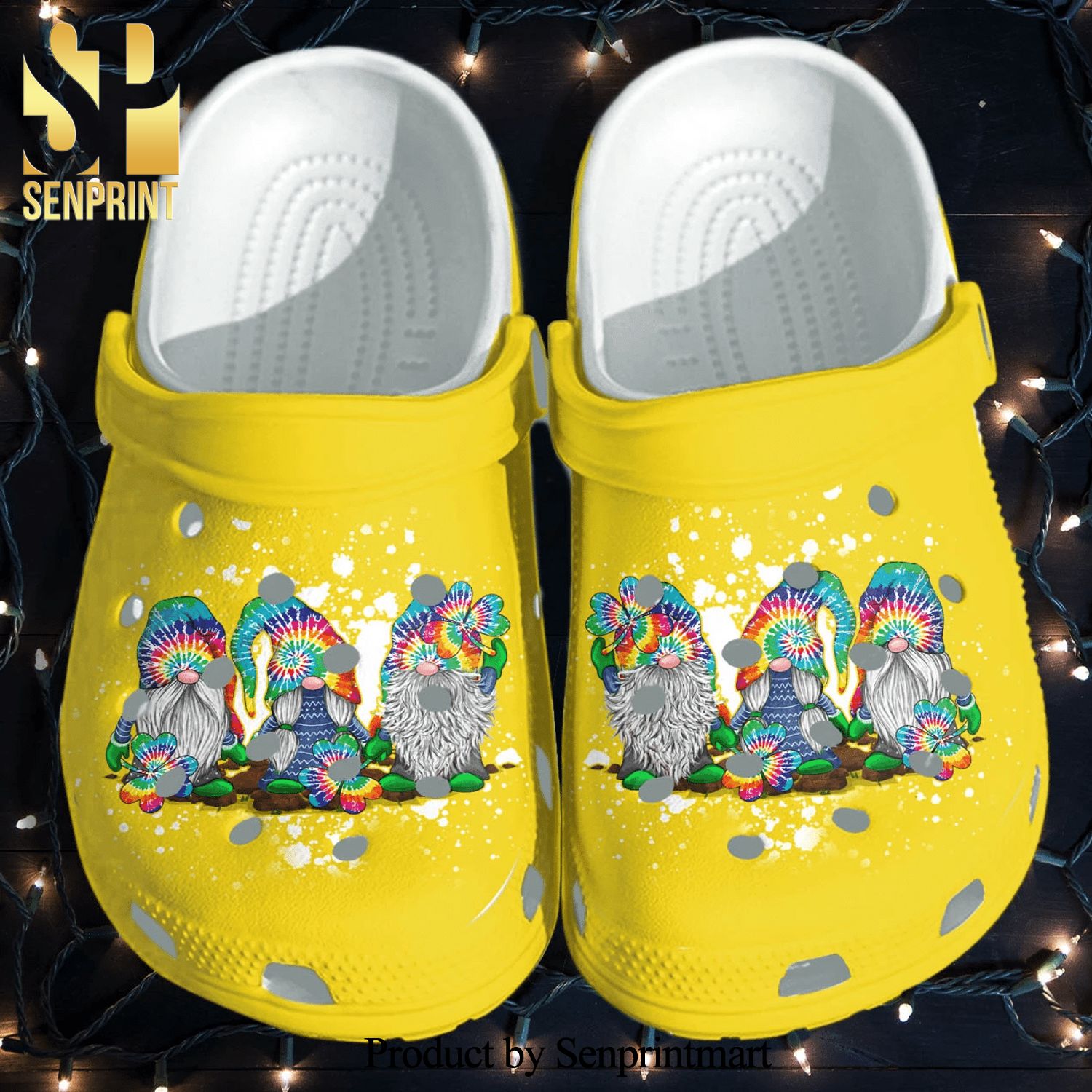 Gnomies Hippie Cute Gift For Lover New Outfit Crocband Crocs