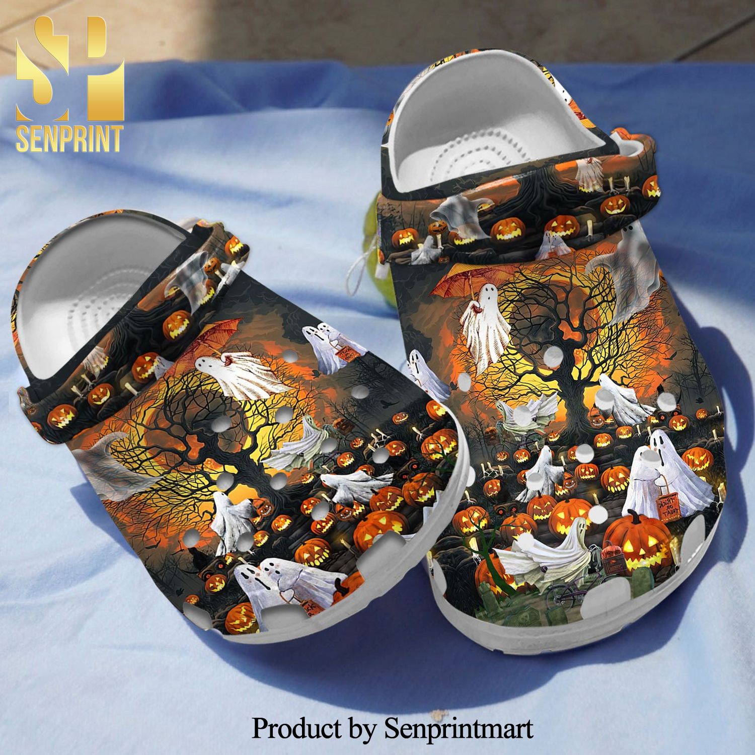 God Pumpkin Halloween Clog For Men And Women Crocband Crocs