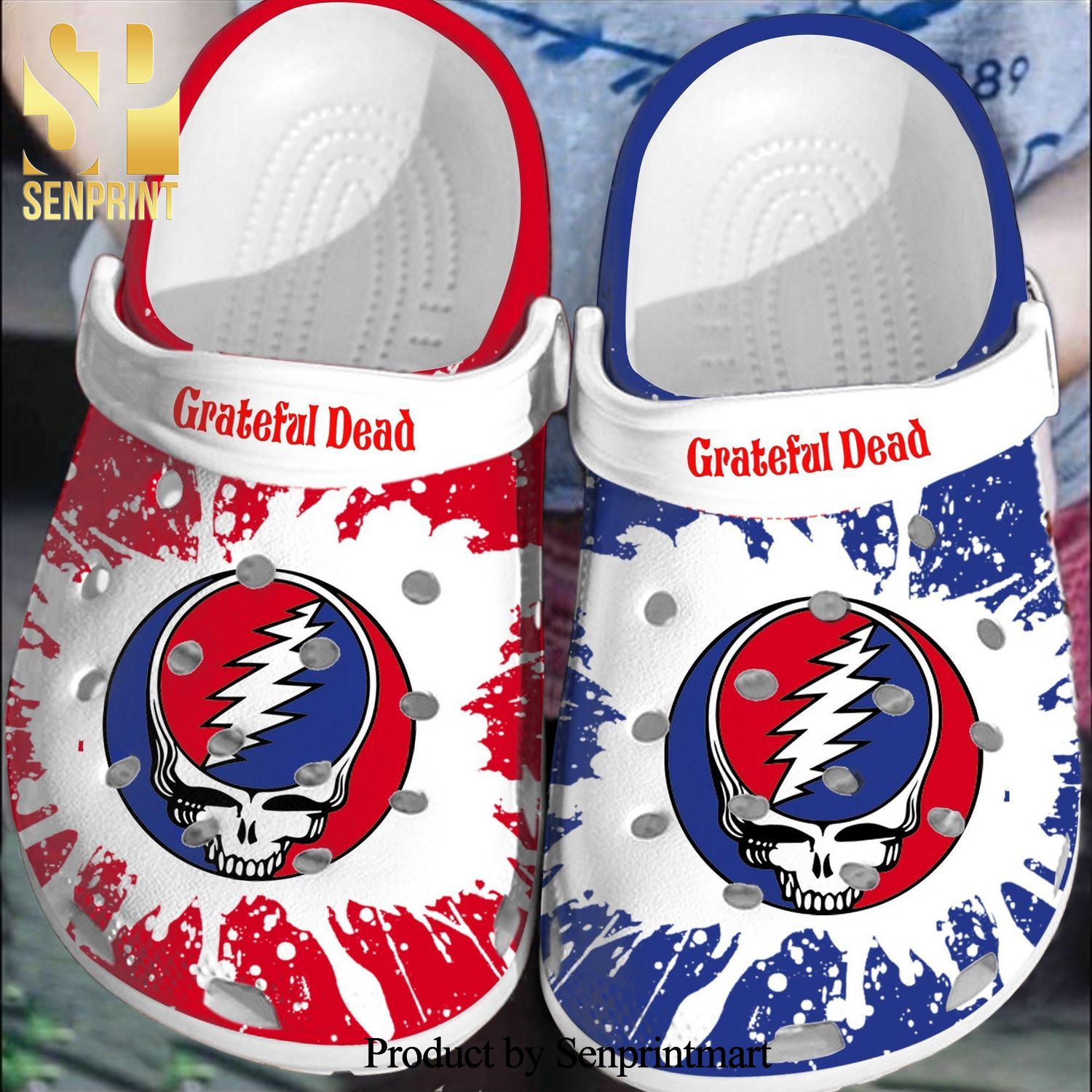 Grateful Dead Band Clog A124 Gift For Lover New Outfit Crocs Shoes