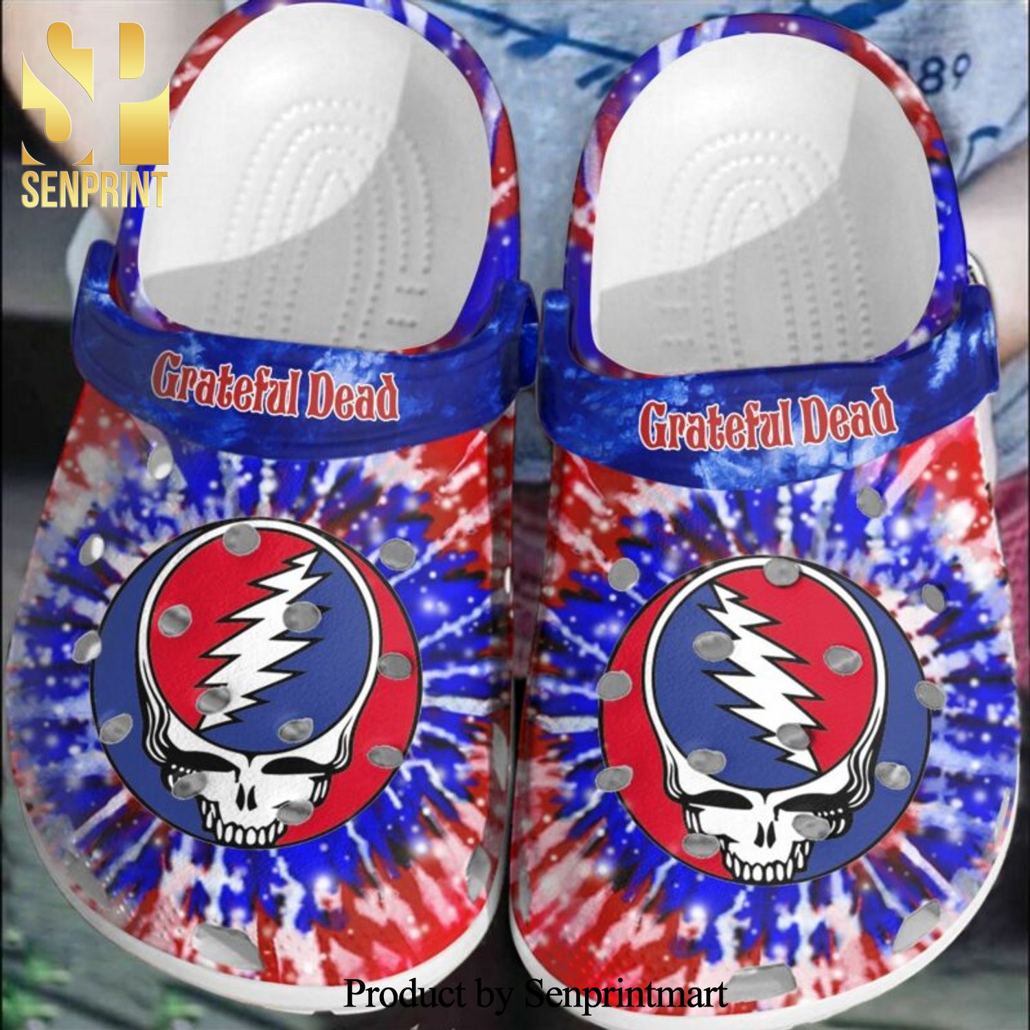 Grateful Dead Band Clog Omber A124 Gift For Lover Full Printing Crocs Shoes