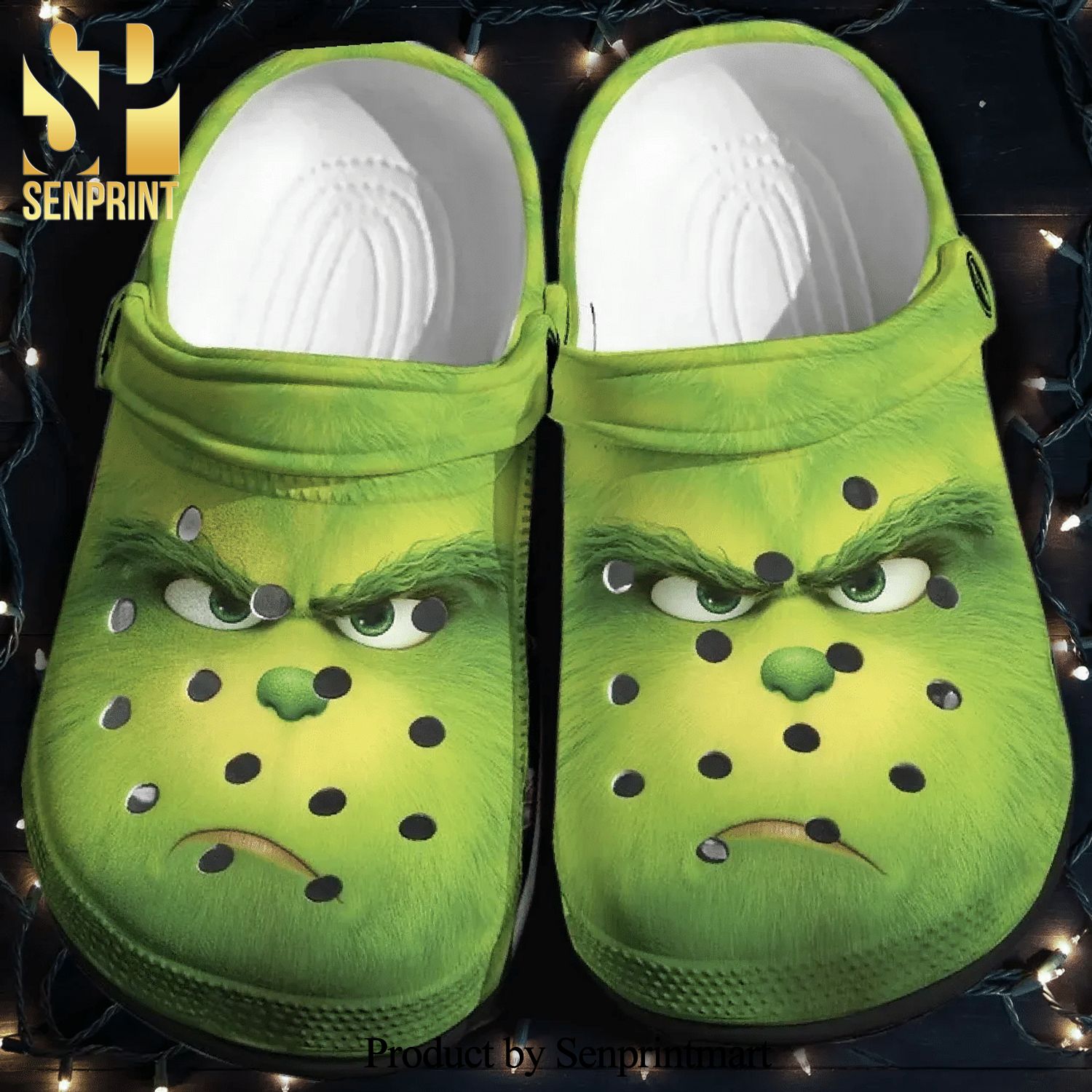 Green The Grinch For Lover For Men And Women Gift For Fan Classic Water Crocs Crocband In Unisex Adult Shoes