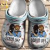 Grey’s anatomy scrub life pattern nurse life nurse Street Style Unisex Crocs Crocband Clog