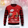 Sloth Christmas Tree Knitted Ugly Christmas Sweater