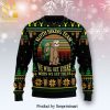 Sloth Take It Slow In The Snow Knitted Ugly Christmas Sweater