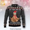 Sloth Keep Sleeping Knitted Ugly Christmas Sweater