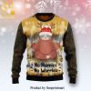 Sloth Santa Chill Out Knitted Ugly Christmas Sweater