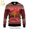 Sloth Take It Slow In The Snow Knitted Ugly Christmas Sweater