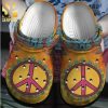 Hippie Live By The Sun Full Printed Crocs Shoes