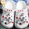 Horror Jack Skellington Face Crocband Clogs Full Printed Crocs Unisex Crocband Clogs