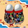 Horror Movie Characters Friends Michael Myers Freddy Krueger Pennywise Jason Voorhees Rubber Crocs Unisex Crocband Clogs