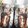 Horse Love Cow Girl Gifts Flower Gift For Lover Hypebeast Fashion Crocs Crocband In Unisex Adult Shoes