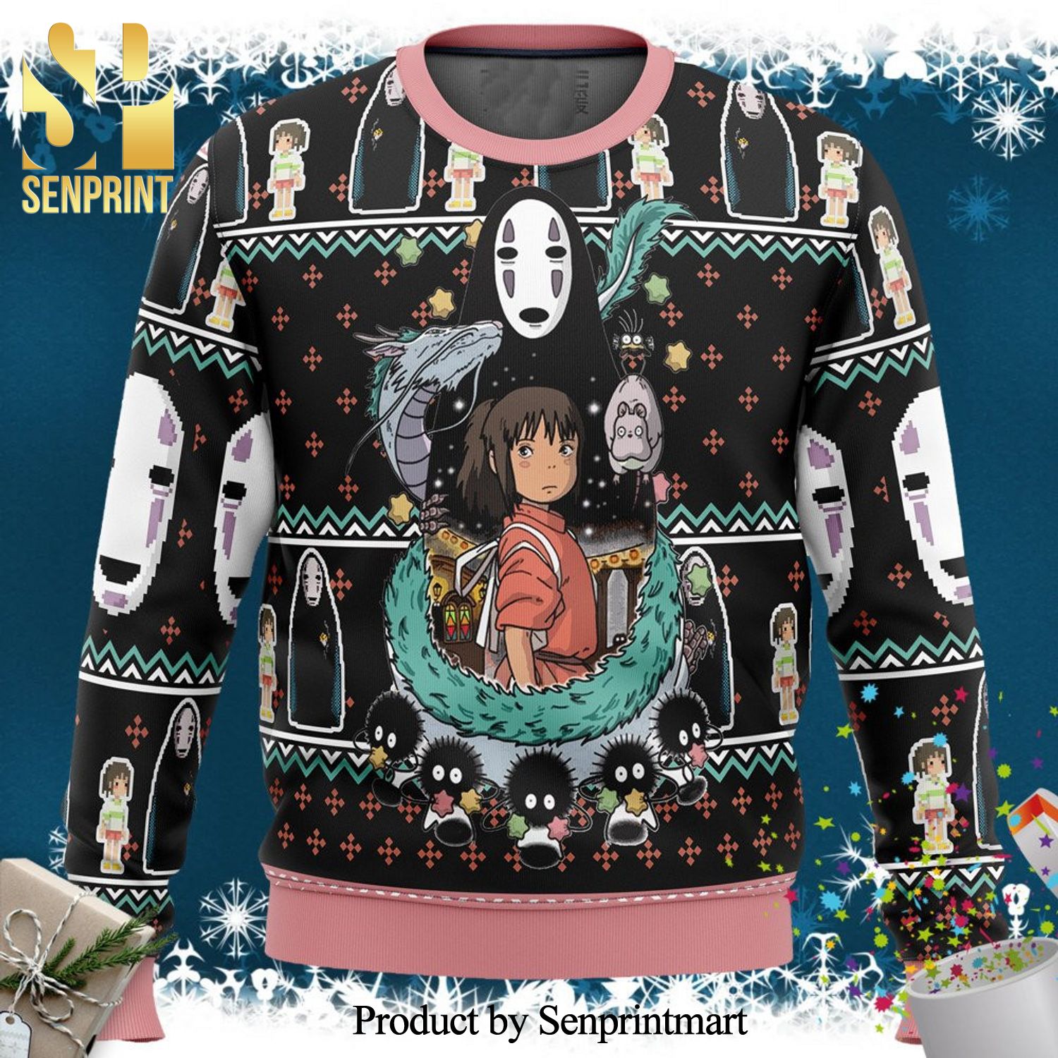 Spirited Away Avatar Knitted Ugly Christmas Sweater