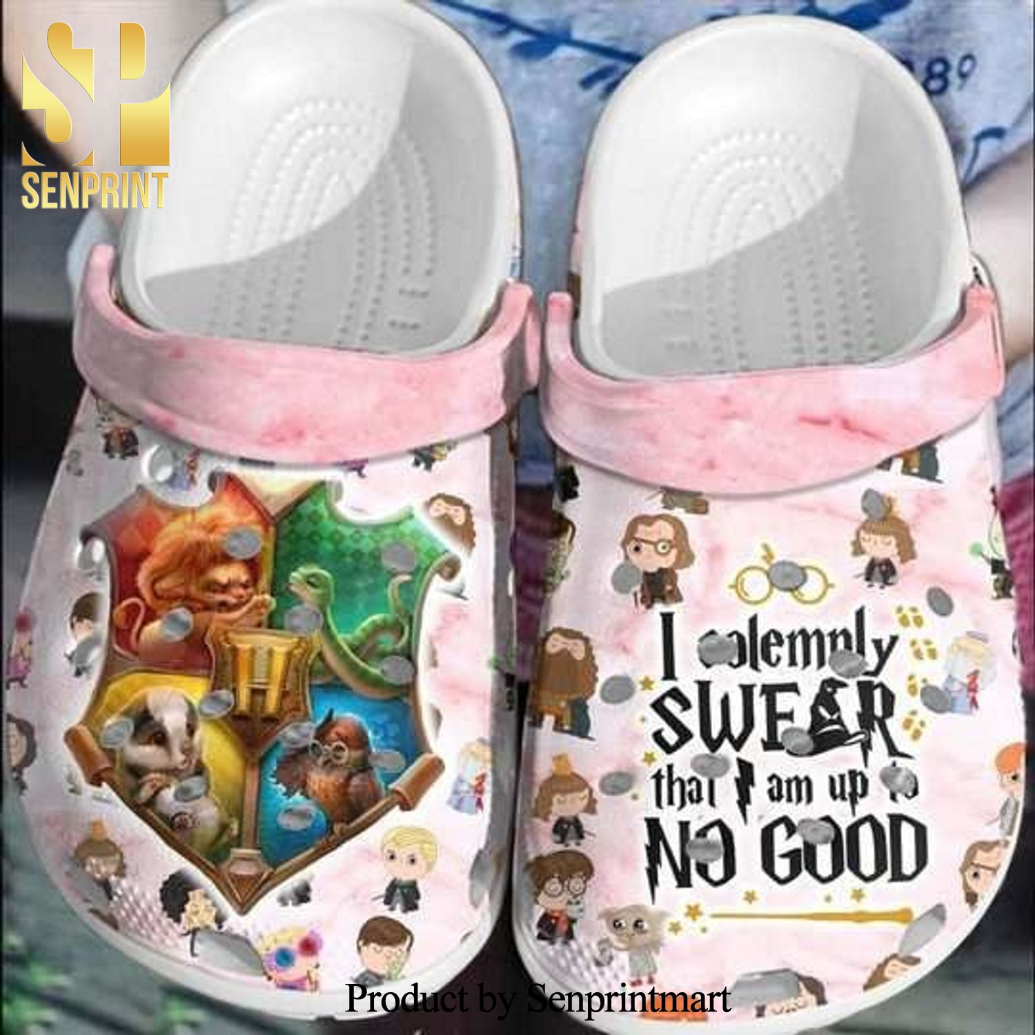 I Solemnly Swear That I Am Up No Good Hp Rubber Crocs Classic