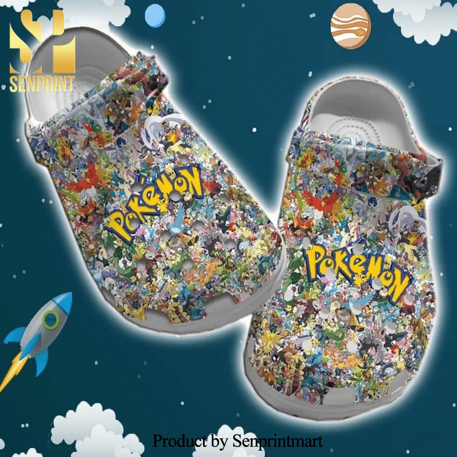 Icon Pokemon For Lover Rubber Classic Crocs Crocband Clog