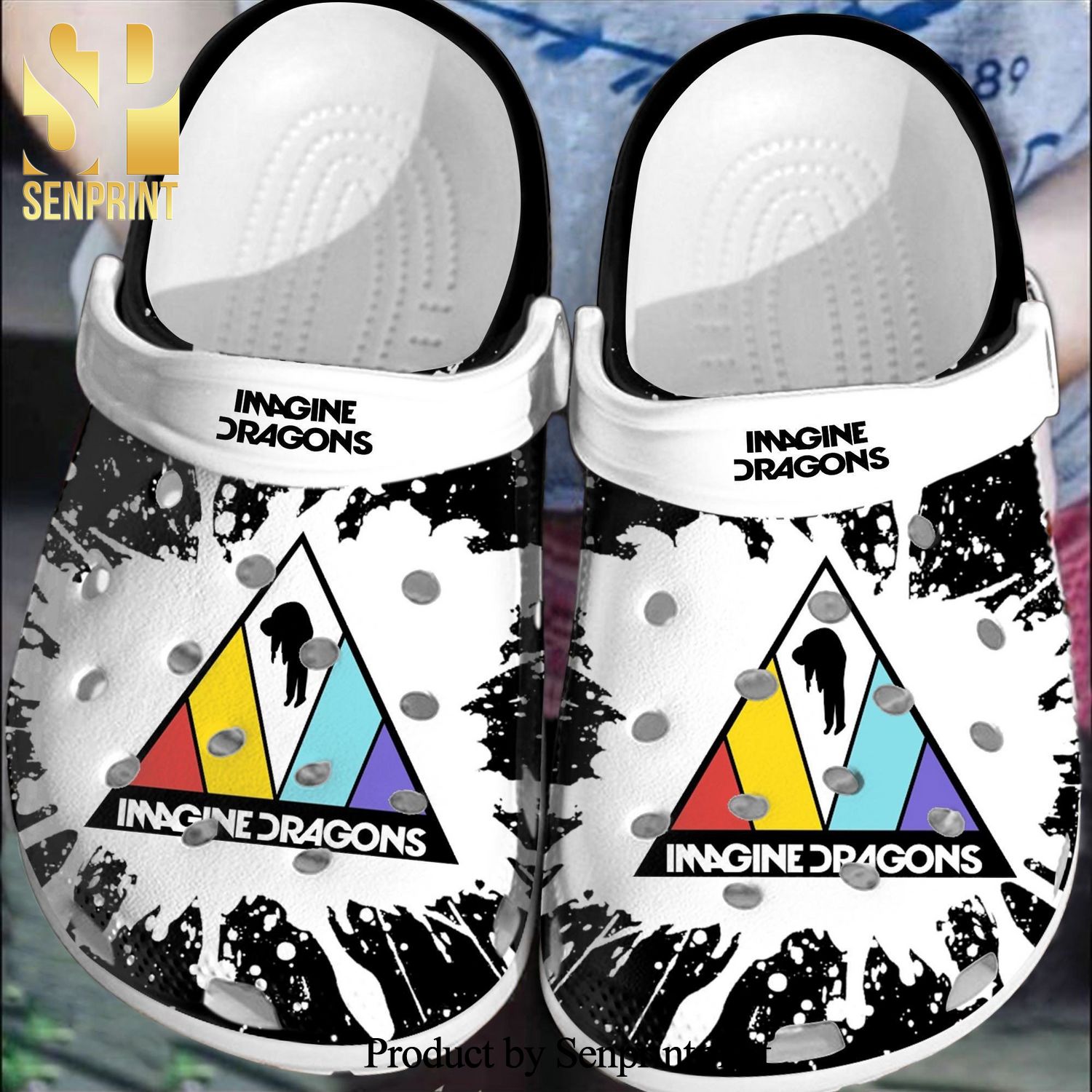 Imagine Dragons Band For Men And Women Full Printed Crocs Unisex Crocband Clogs