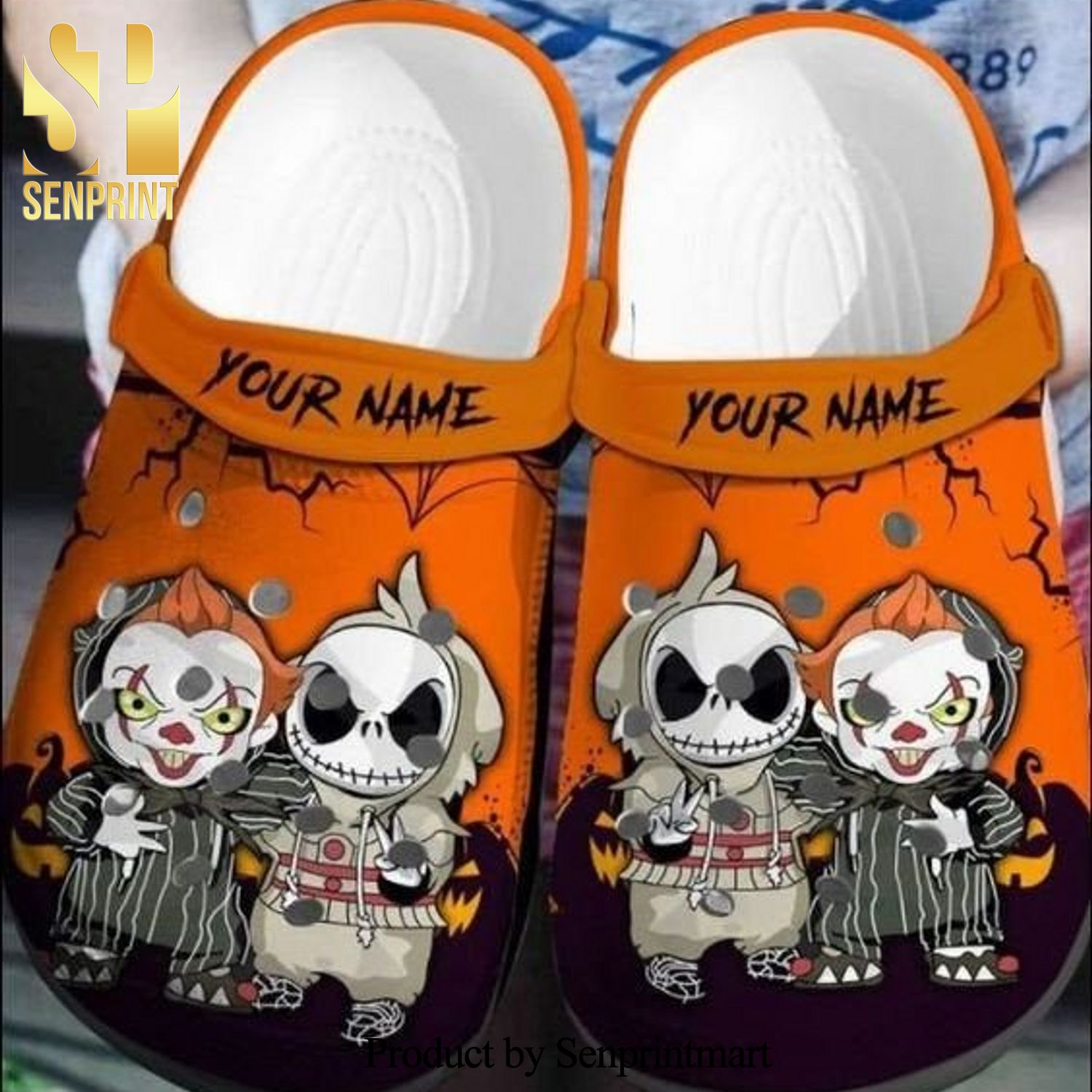 Jack Skellington And Pennywise Crocs Crocband