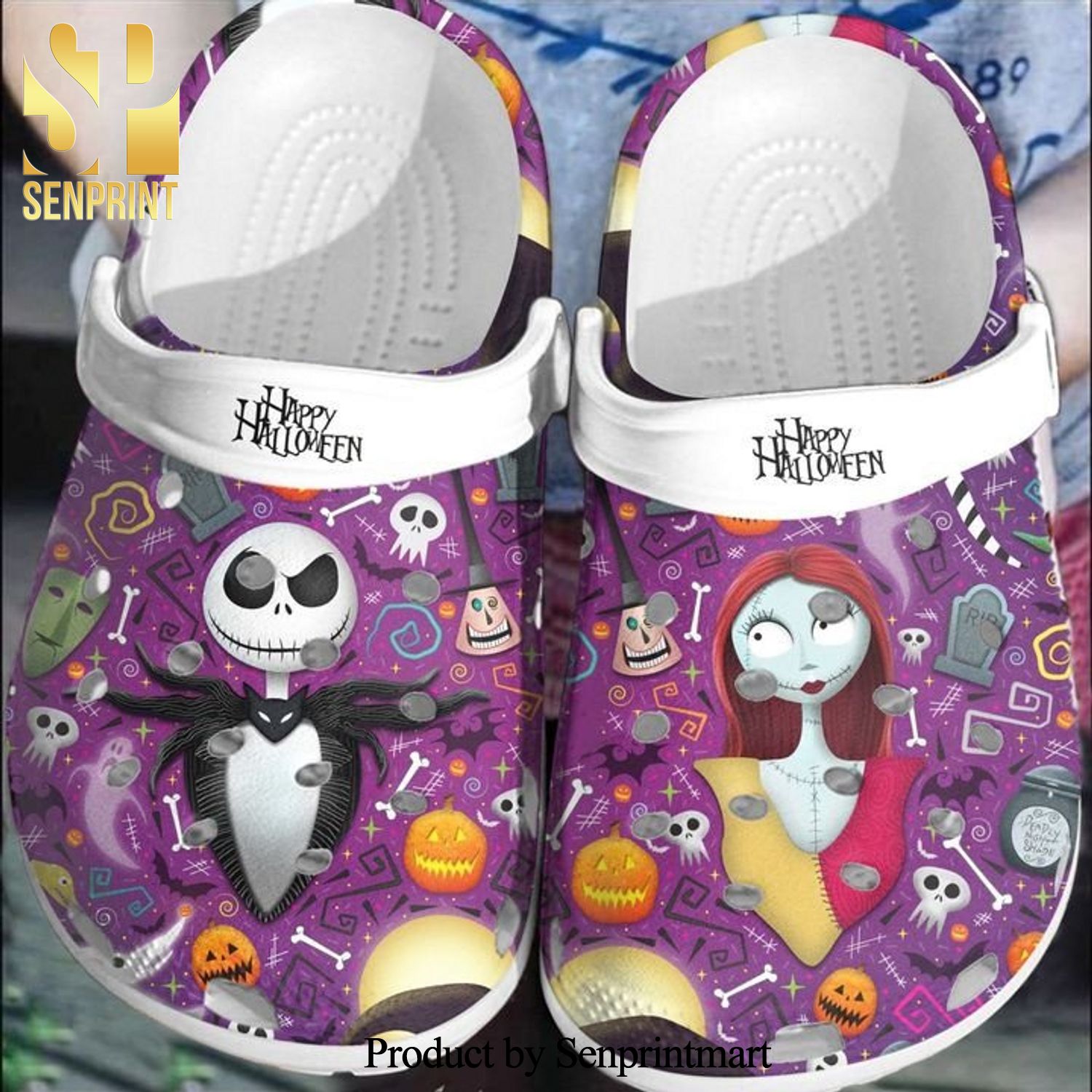 Jack Skellington And Sally Gift For Lover Street Style Crocs Classic