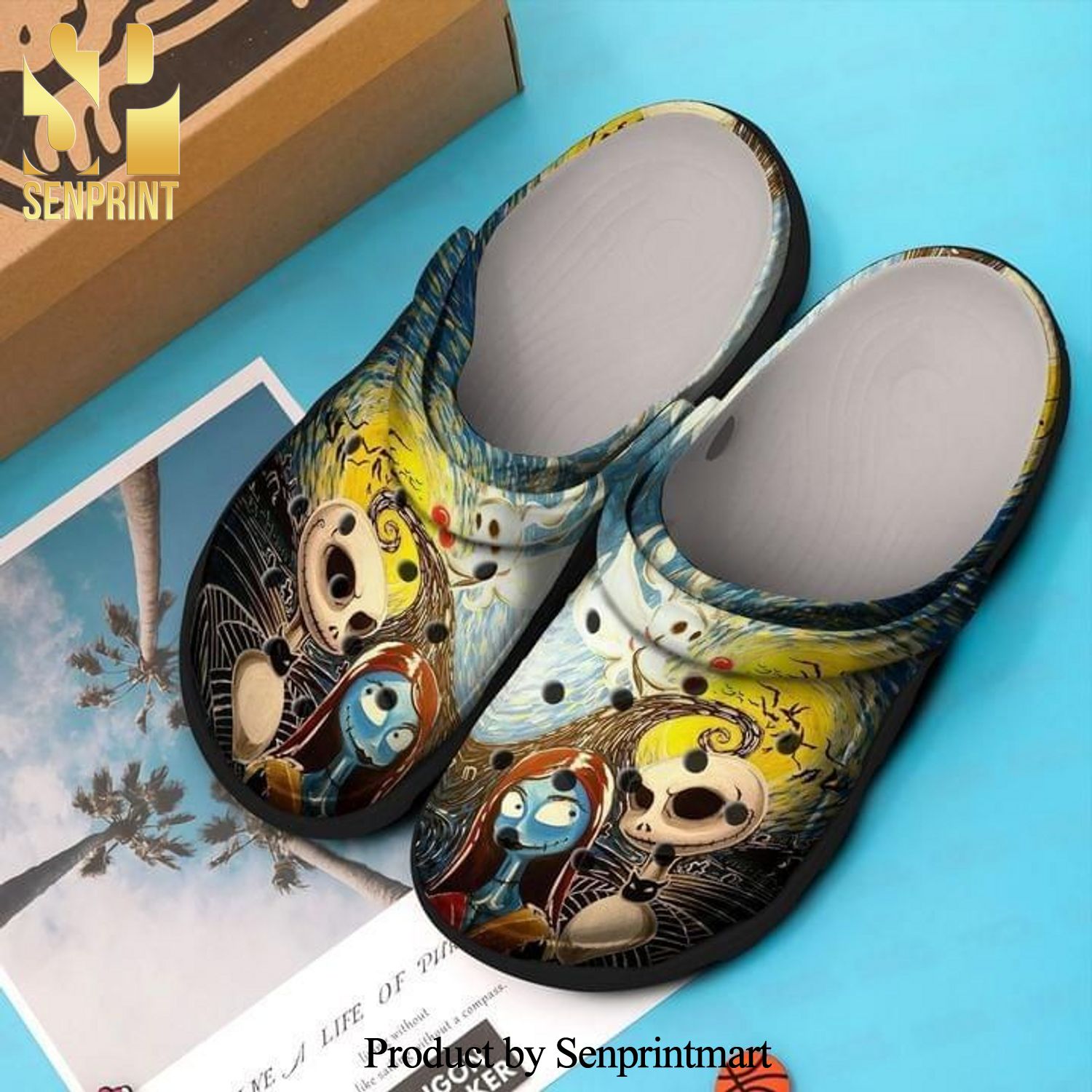 Jack Skellington And Sally The Nightmare Before Christmas Gift For Loverar Full Printing Unisex Crocs Crocband Clog