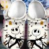 Jack Skellington Character The Nightmare Before Christmas Cartoon Gift Full Printing Crocs Unisex Crocband Clogs