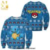 Squirtle Pokeball Pokemon Manga Anime Knitted Ugly Christmas Sweater