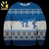 Star Wars Boba Fett And Baby Yoda This Is The Way Pine Tree Pattern Knitted Ugly Christmas Sweater – Black