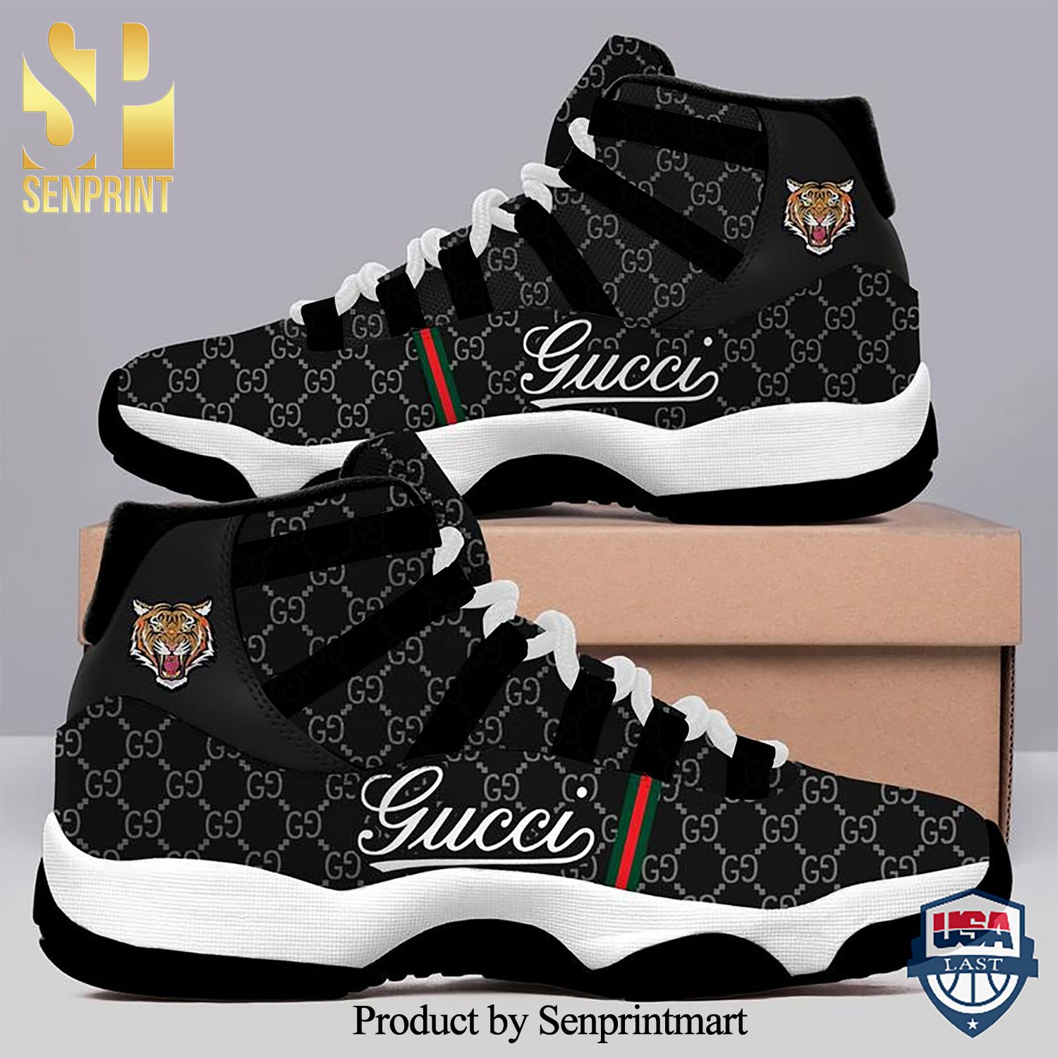 Gucci Best Combo Full Printing Air Jordan 11