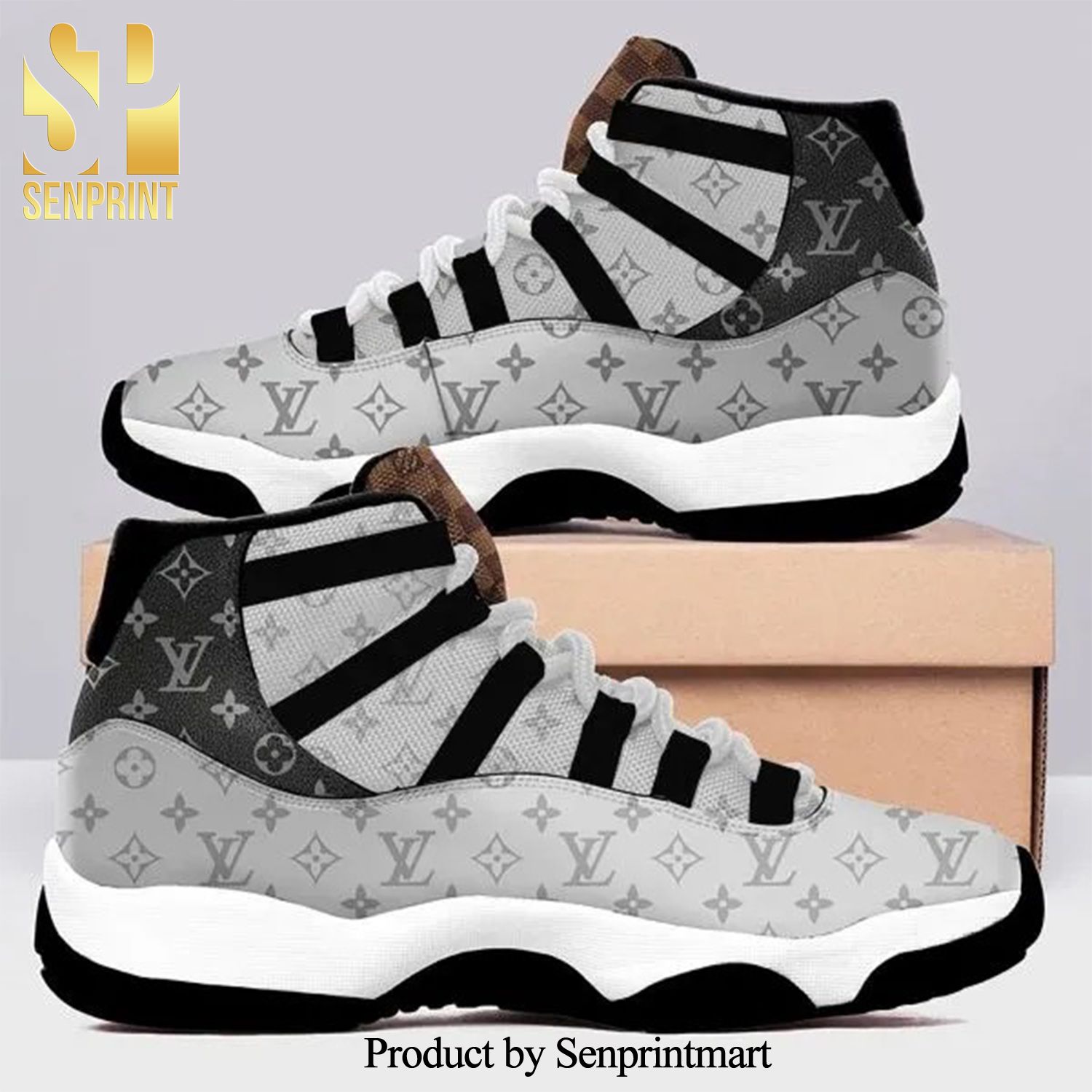 Louis vuitton black grey Street Style Air Jordan 11