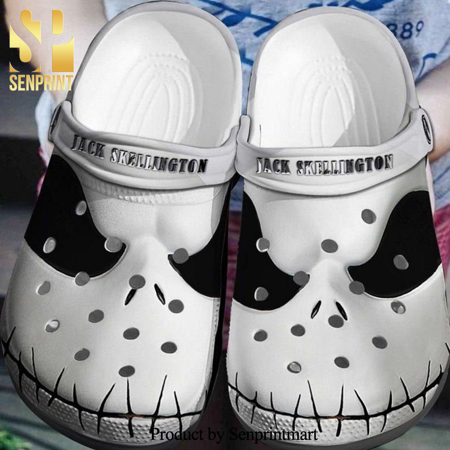 Jack Skellington Face Hypebeast Fashion Crocband Crocs