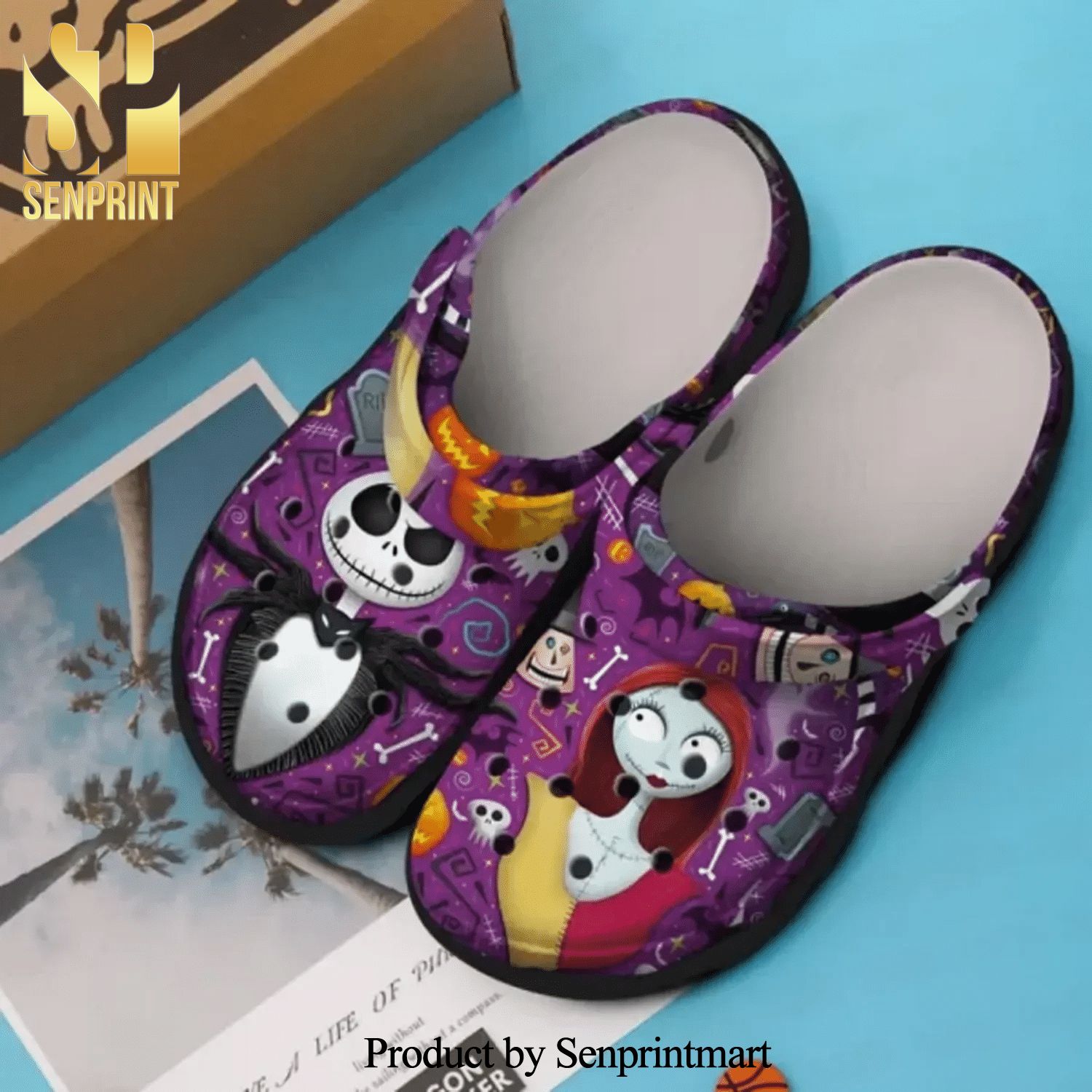 Jack Skellington Sally The Nightmare Before Christmas Gift For Lover All Over Printed Crocband Crocs