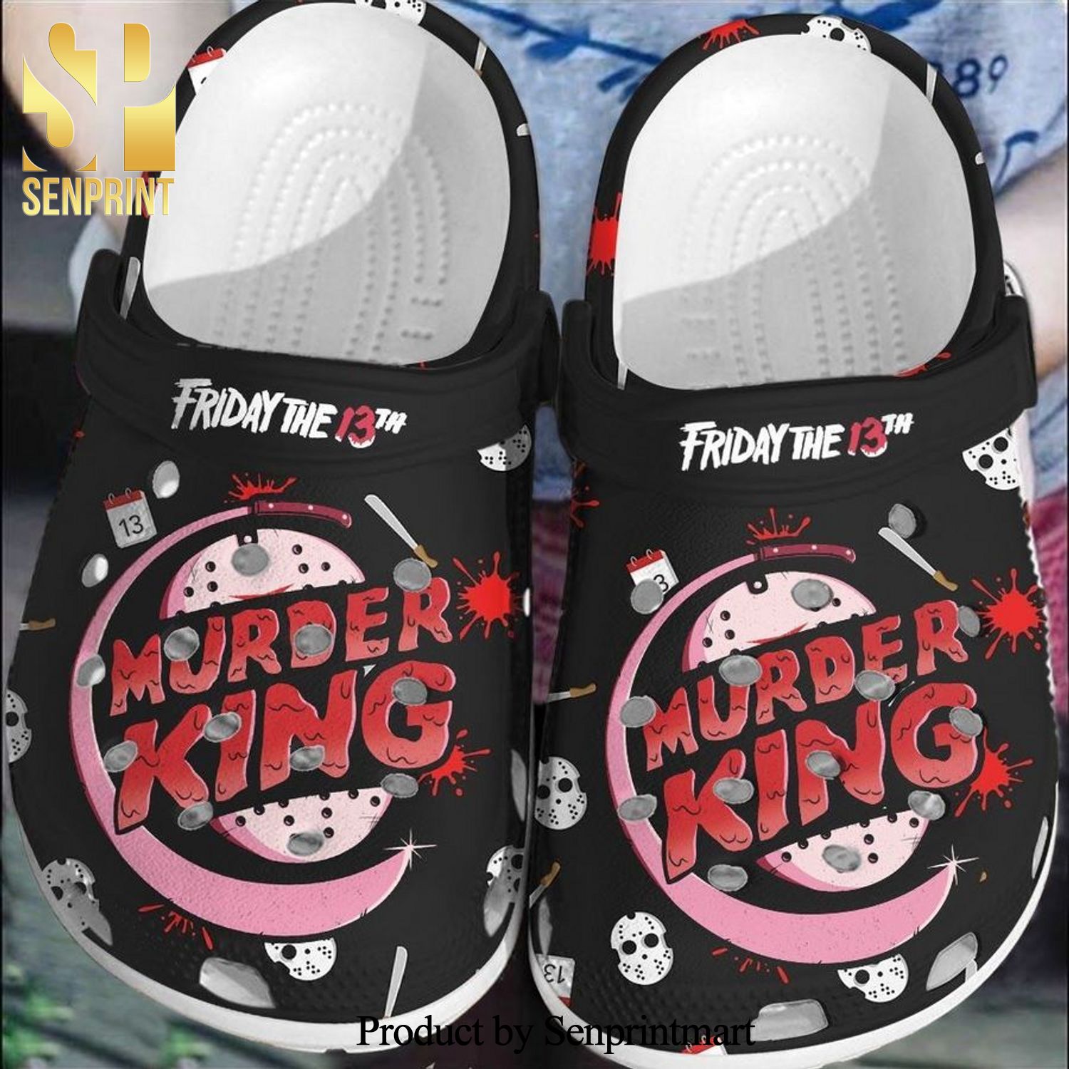 Jason Voorhees Friday The 13Th Murder King Full Printed Crocs Crocband Clog