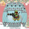 Star Wars Santalorian And Baby Yoda Snowflake Knitted Ugly Christmas Sweater – Green