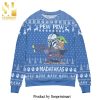 Star Wars the Santalorian And Baby Yoda Reindeer Knitted Ugly Christmas Sweater – Green