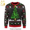 Stella Artois Beer Reindeer Knitted Ugly Christmas Sweater