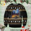 Starburst Candy Pine Tree Manga Anime Knitted Ugly Christmas Sweater