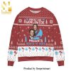 Step Brothers Prestige Worldwide Presents Boats ‘N Hoes Knitted Ugly Christmas Sweater – Black